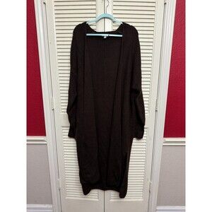 Topshop ribbed open front cardigan with side pocket, Size 8-10